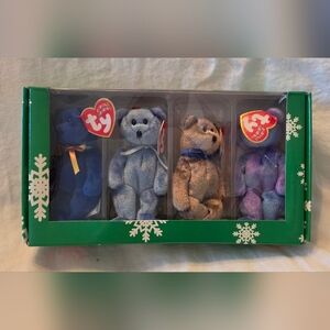 New Ty Vintage Beanie Babies "The Jingle Beanies Collection" Clubby Edition